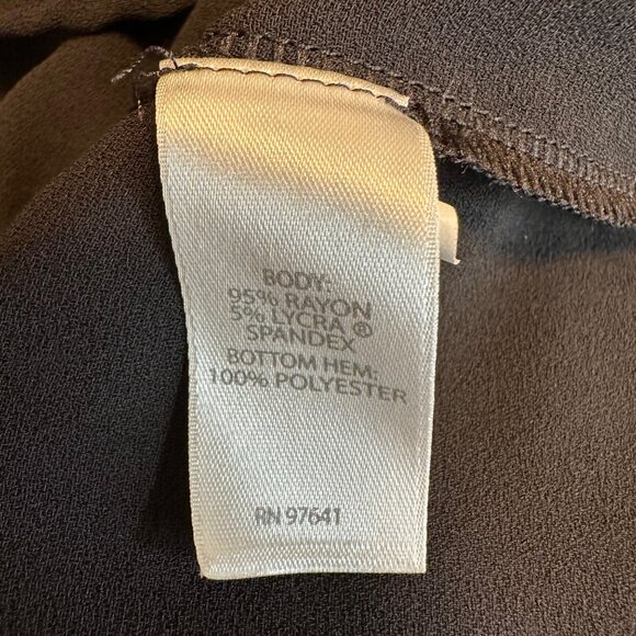 J. Jill Wearever Collection Black 3/4 Sleeve Layered Hem Top M - Picture 5 of 6